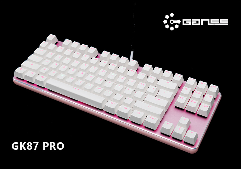 高斯GANSS发布GK87 360度RGB彩光背光机械键盘