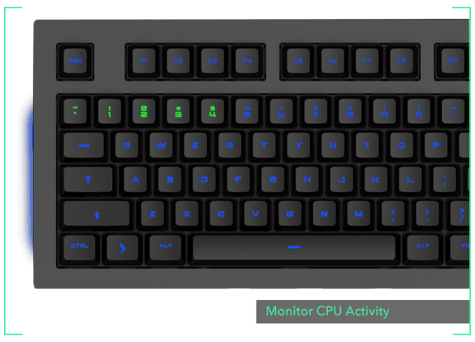 Das Keyboard 5Q智能机械键盘—灯光通知事项 