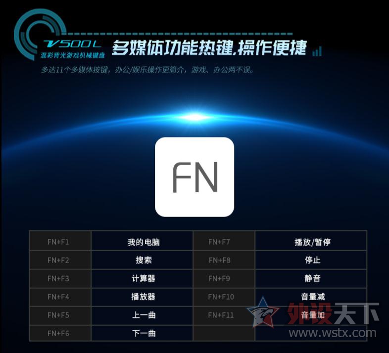 极简匠艺 雷柏V500L混彩背光机械键盘详解