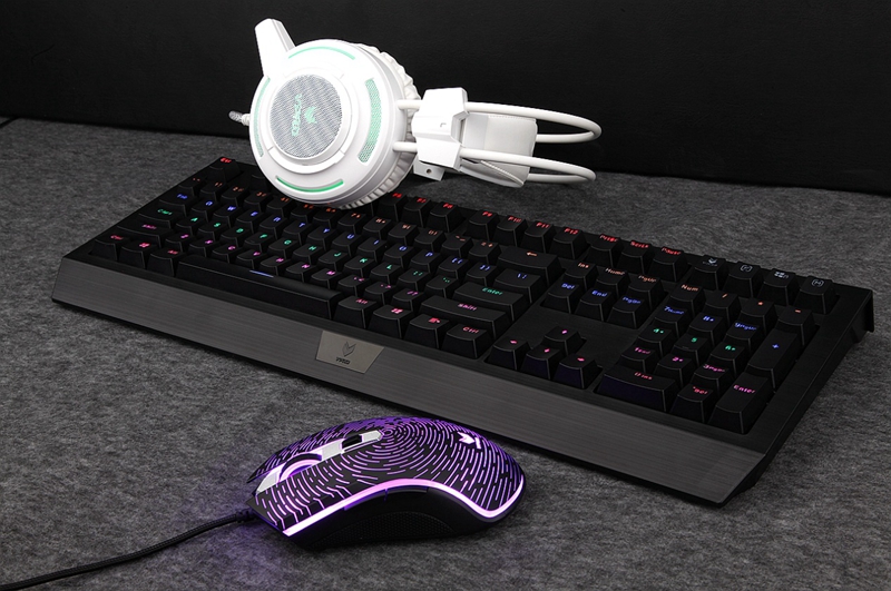 V510PRO混彩版键盘+V25中鼠 雷柏V系列图赏