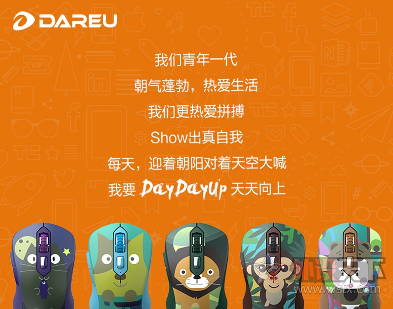 拒绝单调,达尔优DAY DAY UP系列缤纷来袭!