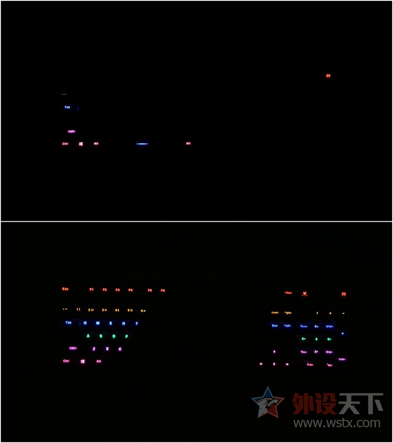 雷柏V510PLUS防水背光游戏机械键盘 灯光设置