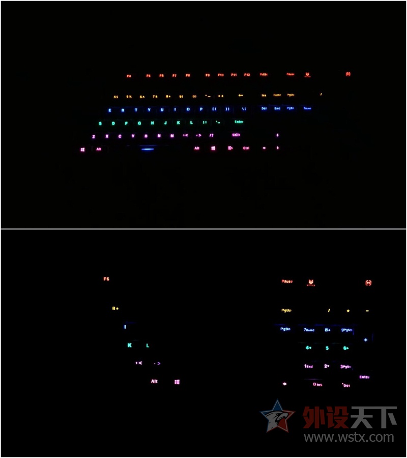 雷柏V510PLUS防水背光游戏机械键盘 灯光设置