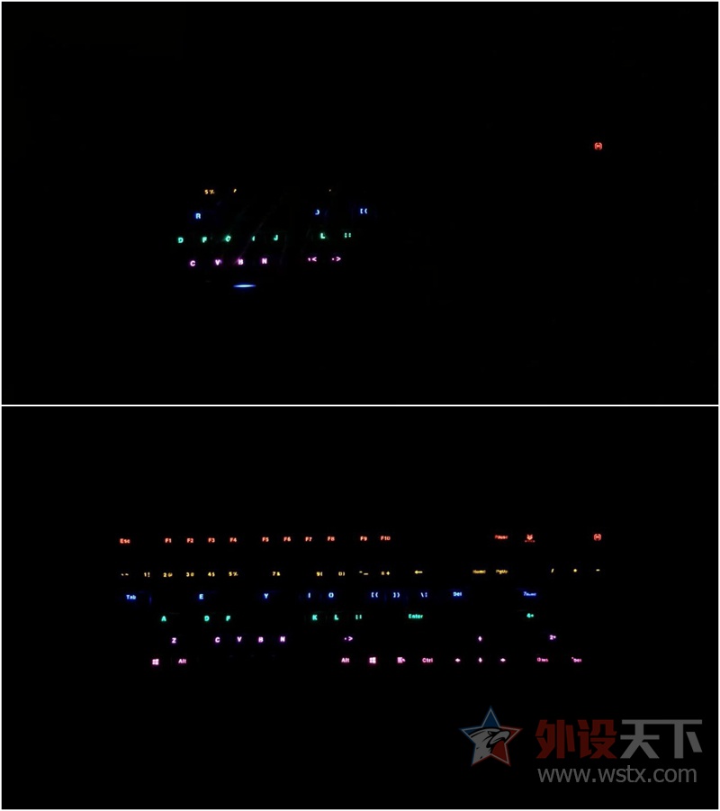 雷柏V510PLUS防水背光游戏机械键盘 灯光设置
