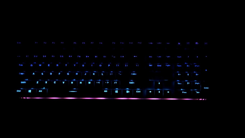 雷柏V720S幻彩RGB游戏机械键盘背光设置