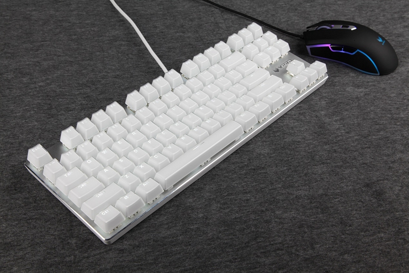 雷柏V500S冰晶版+V29S经典黑白配 雅致清新