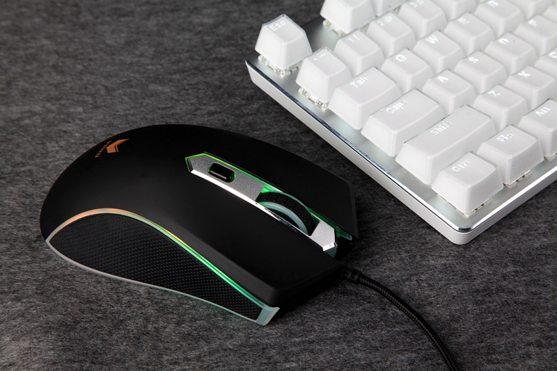雷柏V500S冰晶版+V29S经典黑白配 雅致清新