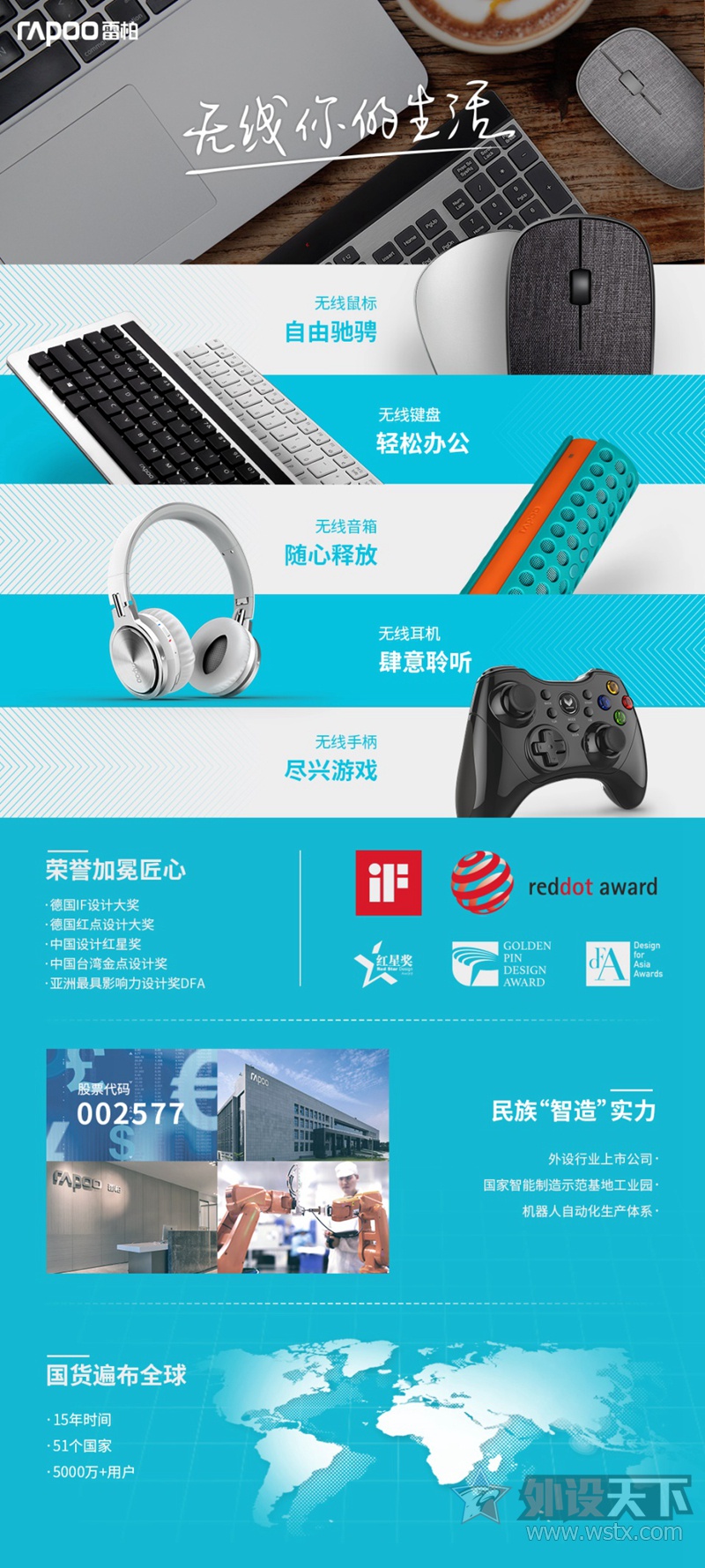 忠于办公手感 雷柏8300P无线2.4G键鼠套装详情