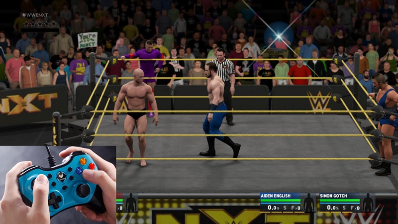 WWE2K17-雷柏V600手柄体育竞技类游戏推荐
