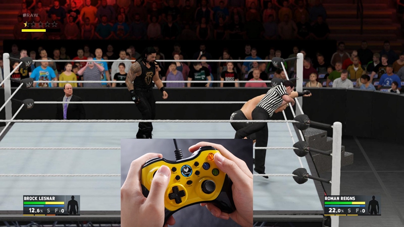 WWE2K17-雷柏V600手柄体育竞技类游戏推荐