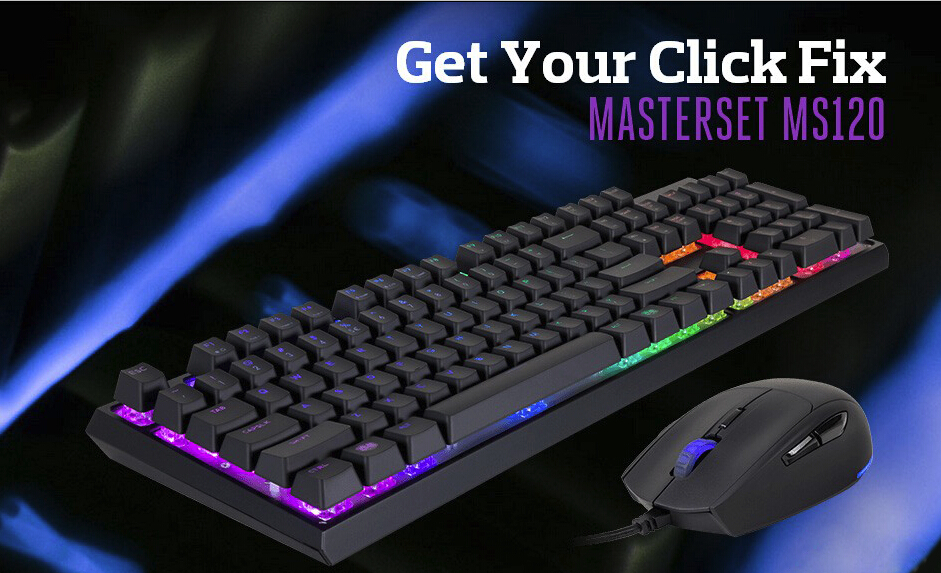 酷冷发布MasterSet MS120 RGB键鼠套装