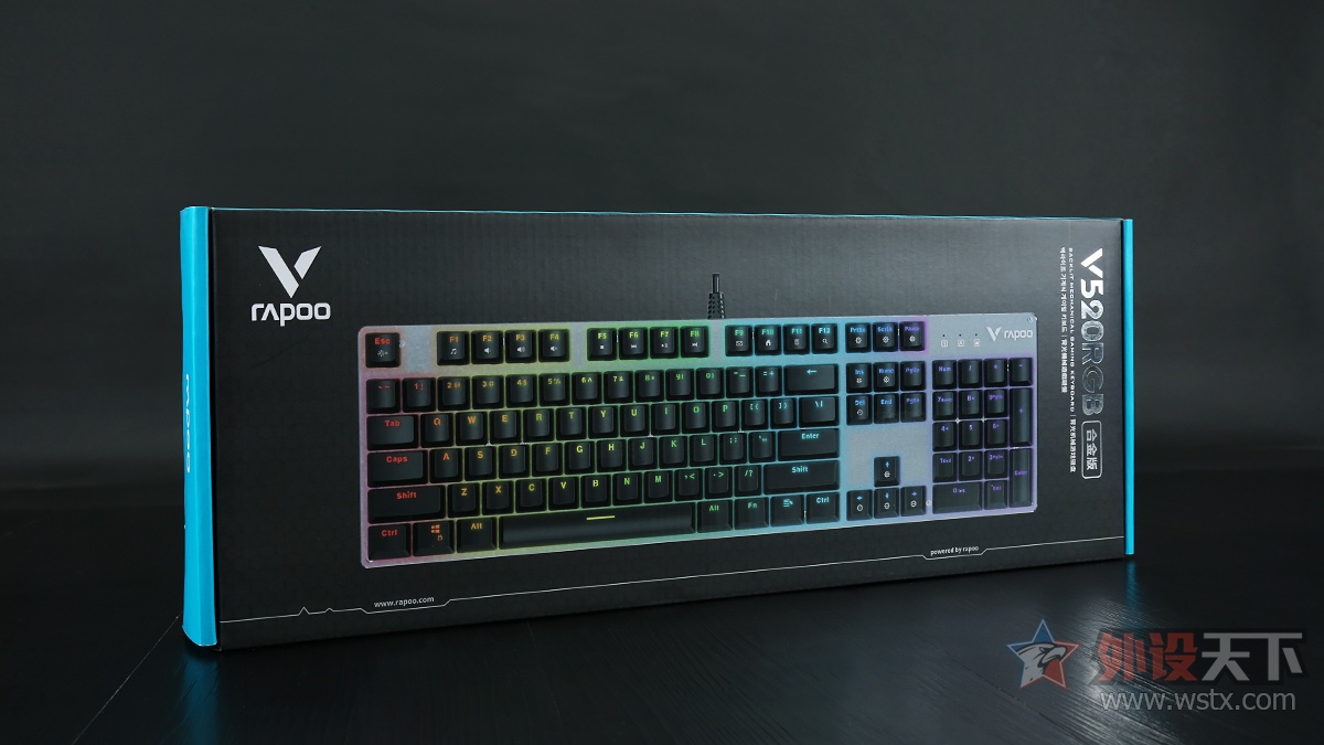 雷柏V520RGB幻彩背光防水游戏机械键盘评测   