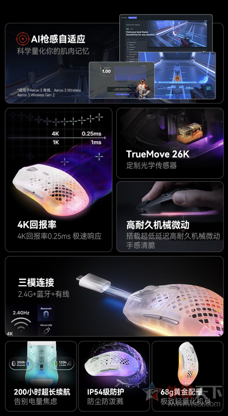 �����Aerox 3 Wireless Gen2���         