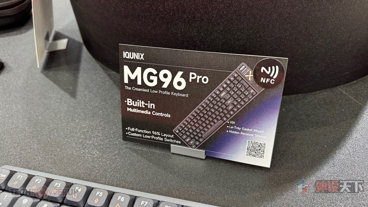 IQUNIX在Computex2026展出磁轴键盘与游戏鼠标