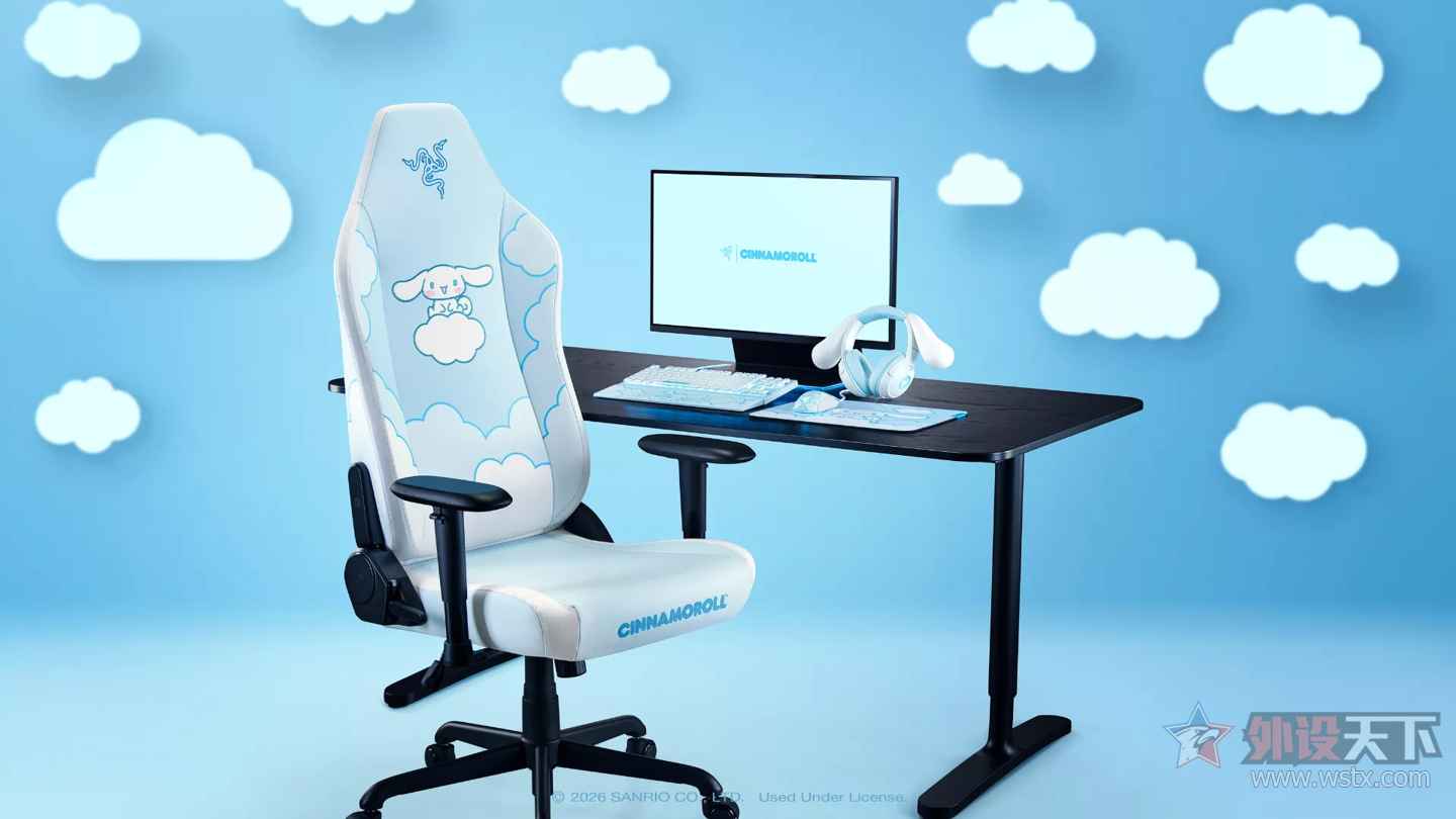 雷蛇推出Cinnamoroll(大耳狗)联名耳机