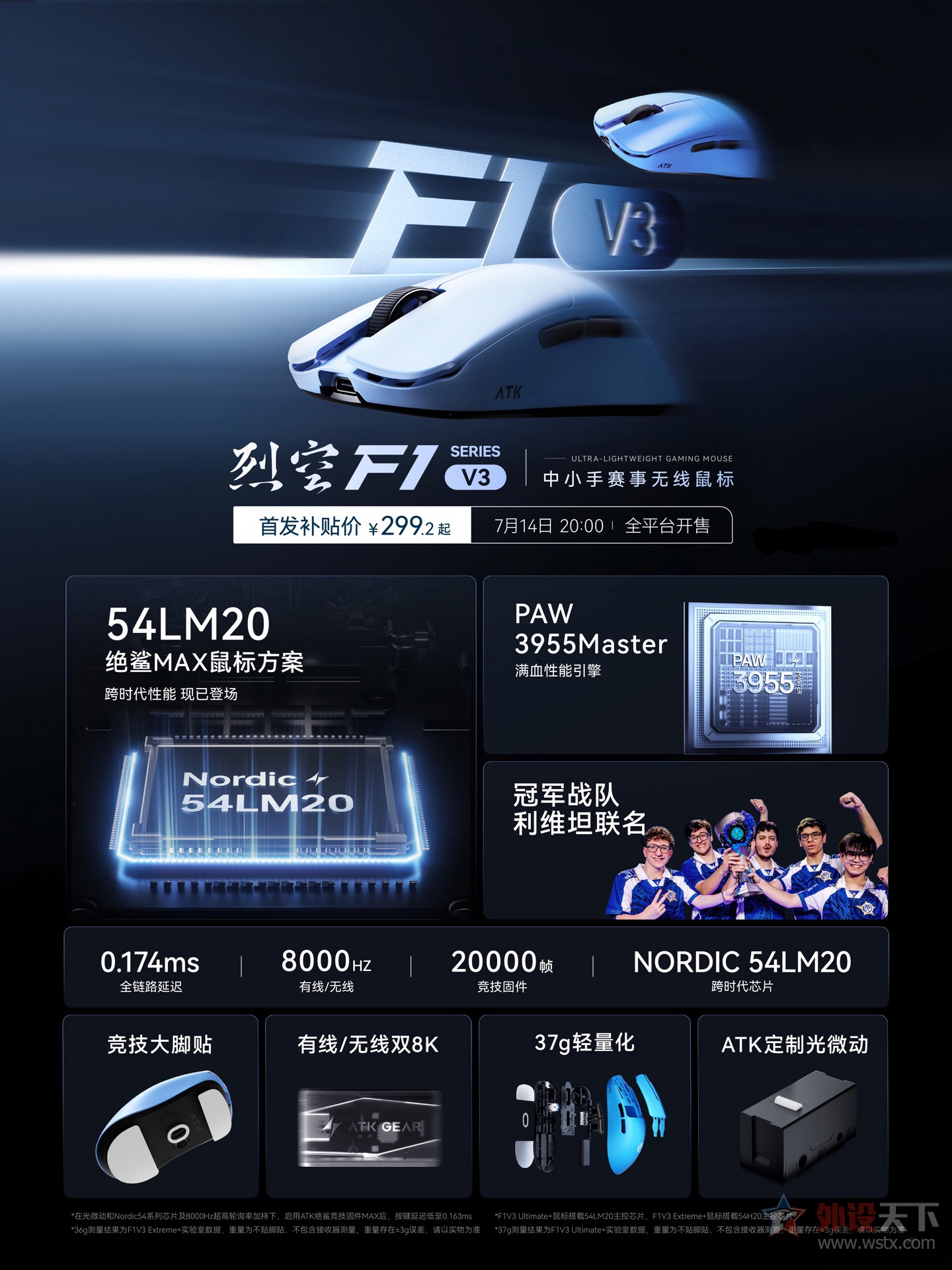 ATK推出ATK烈空F1V3系列鼠标