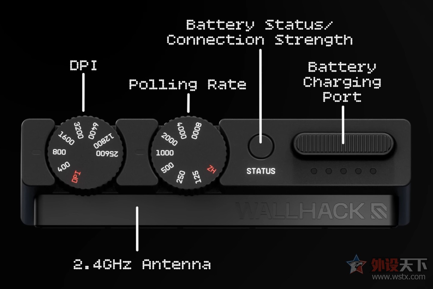 WALLHACK曝光旗下首款游戏鼠标M-001
